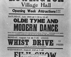 S1114 Rowington Village Hall - Opening Week Attractions